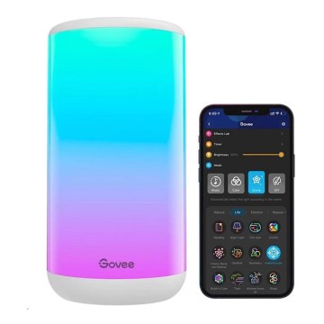 Govee - LED RGBIC Ljusreglerad bordslampa AURA 2 2200-6500K Wi-Fi Matter