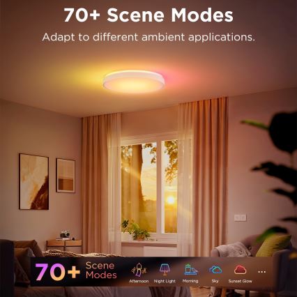 Govee - LED RGBIC Ljusreglerad taklampa LED/49W/230V 2700-6500K Wi-Fi