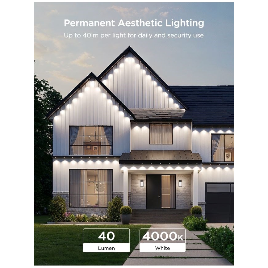 Govee - LED RGBIC String Downlights 30m Wi-Fi Matter IP67
