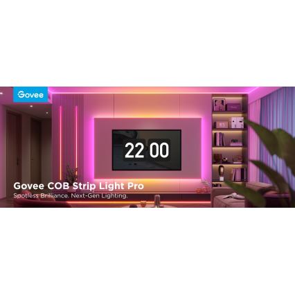 Govee - LED RGBICW Dimbar remsa COB 3780 dioder 3m Wi-Fi Matter