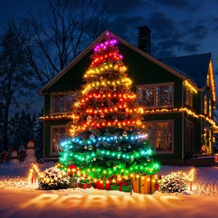 Govee - LED RGBICW Utomhus Julkedja 2700-6500K 20m Wi-Fi Matter IP66