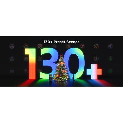 Govee - LED RGBICW Utomhus Julkedja 2700-6500K 20m Wi-Fi Matter IP66