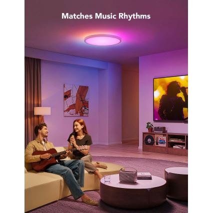 Govee - LED RGBICWW Dimmbar taklampa LED/29W/230V Ø 30 cm matt Wi-Fi