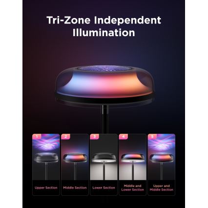 Govee - LED RGBICWW Dimmbar golvlampa UPLIGHTER MATTER LED/24W/230V Wi-Fi