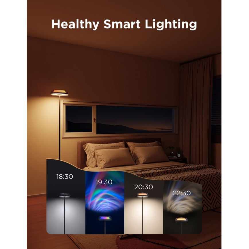 Govee - LED RGBICWW Dimmbar golvlampa UPLIGHTER MATTER LED/24W/230V Wi-Fi