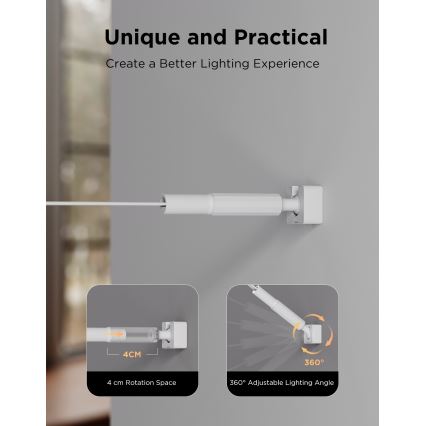 Govee - LED RGBICWW Hängande LED-remsa, 36 W/24 V, 4 m, Skyline matt, Wi‑Fi