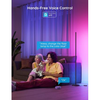 Govee - LED RGBW dimbar golvlampa LITE MATTER LED/24W/230V Wi-Fi