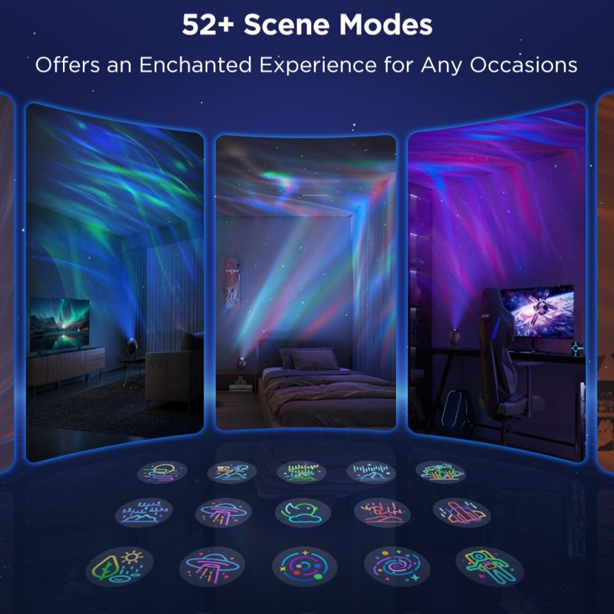 Govee - LED RGBW Galaxy Belysning Projector Pro Wi-Fi Matter