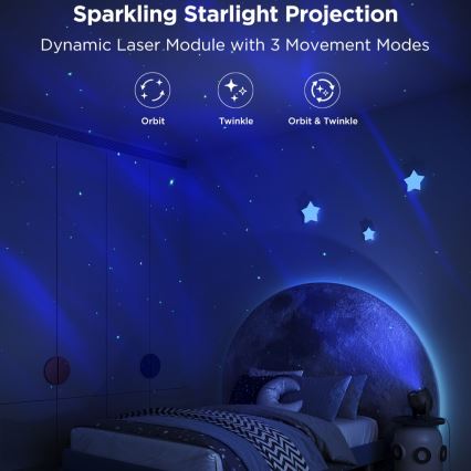 Govee - LED RGBW Galaxy Belysning Projector Pro Wi-Fi Matter