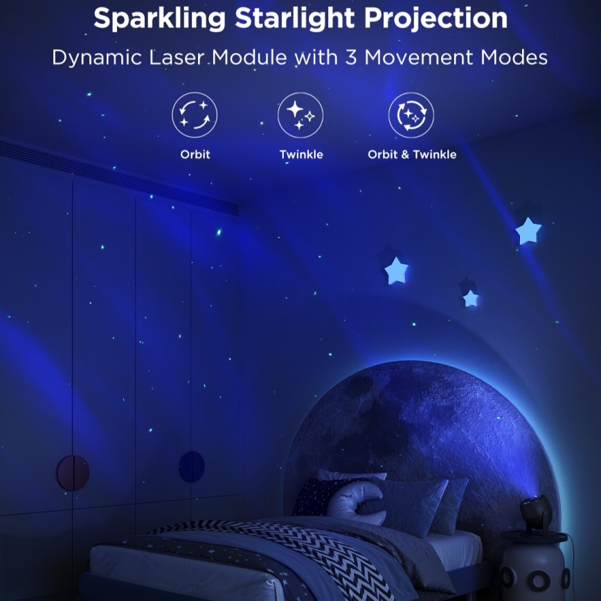 Govee - LED RGBW Galaxy Belysning Projector Pro Wi-Fi Matter