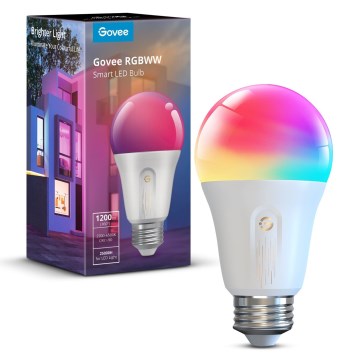 Govee - LED RGBWW Ljusreglerad glödlampa Smart E27/12W/230V 2700-6500K Wi-Fi