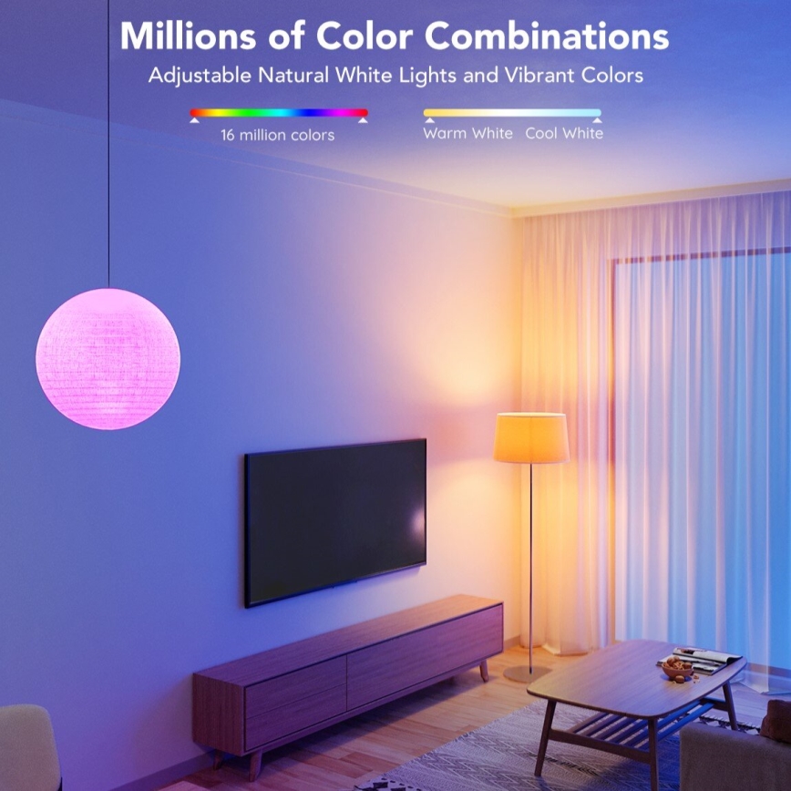 Govee - LED RGBWW Ljusreglerad glödlampa Smart E27/12W/230V 2700-6500K Wi-Fi