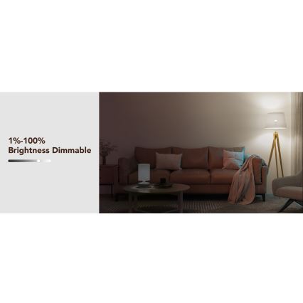 Govee - LED RGBWW Ljusreglerad glödlampa Smart E27/12W/230V 2700-6500K Wi-Fi