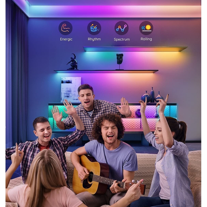Govee - M1 PRO PREMIUM Smart RGBICW+ LED list 2m Wi-Fi Matter