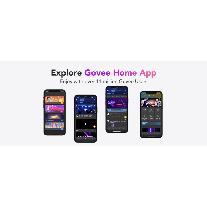 Govee - M1 PRO PREMIUM Smart RGBICW+ LED list 2m Wi-Fi Matter