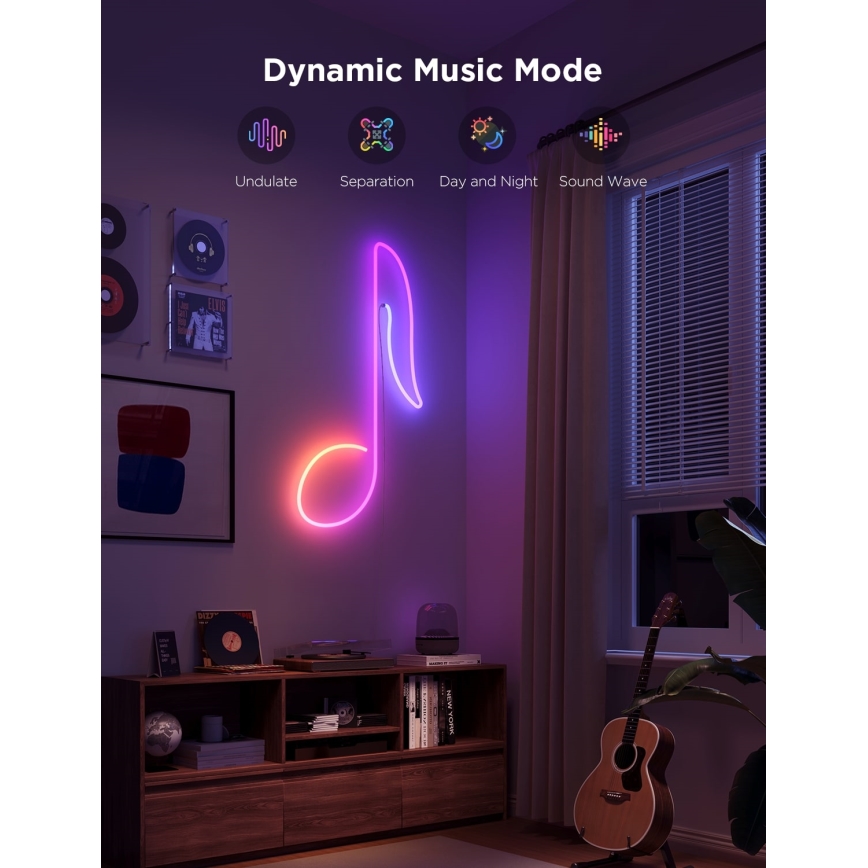 Govee - Neon 2 MATTER böjbar LED list 3m RGBIC Wi-Fi IP67
