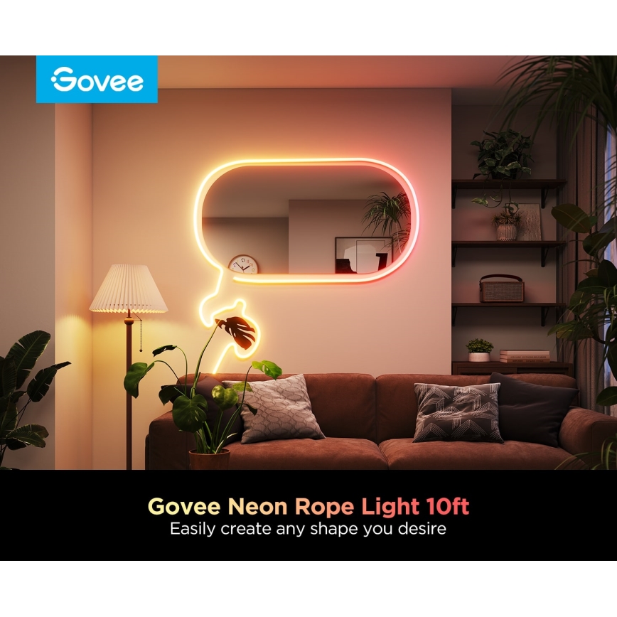 Govee - Neon 2 MATTER böjbar LED list 3m RGBIC Wi-Fi IP67