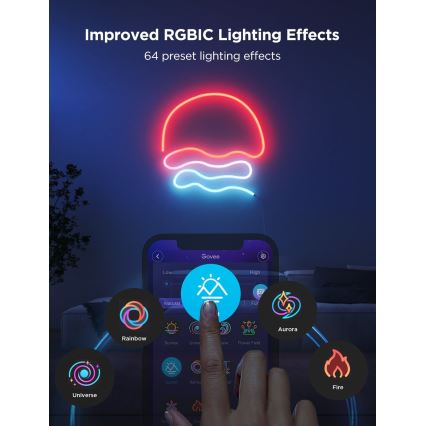 Govee - Neon 2 MATTER böjbar LED list 5m RGBIC Wi-Fi IP67