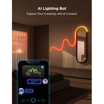 Govee - Neon 2 MATTER böjbar LED list 5m RGBIC Wi-Fi IP67