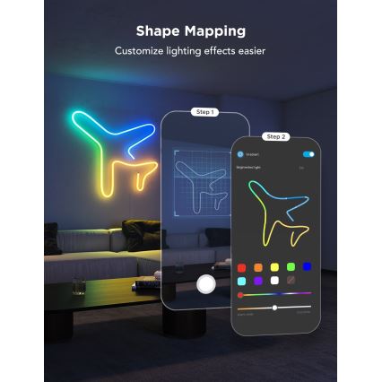 Govee - Neon 2 MATTER böjbar LED list 5m RGBIC Wi-Fi IP67