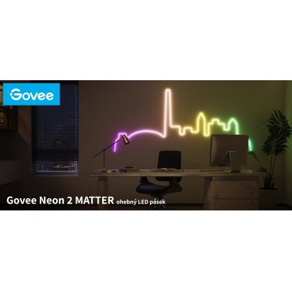 Govee - Neon 2 MATTER böjbar LED list 5m RGBIC Wi-Fi IP67