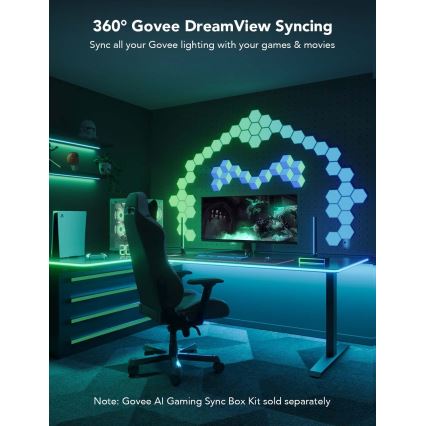Govee - Neon LED backljus för bord 3m RGBIC Wi-Fi