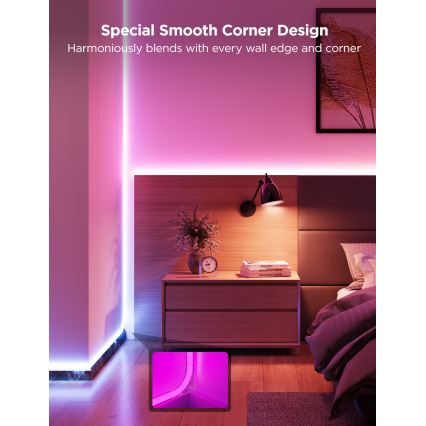 Govee - Neon MATTER LED hörnskena 5m RGBIC Wi-Fi