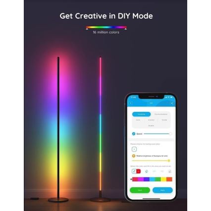 Govee - RGBICW Smart Hörn Floor Lamp Wi-Fi