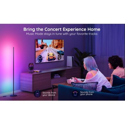 Govee - RGBICW Smart Hörn Floor Lamp Wi-Fi