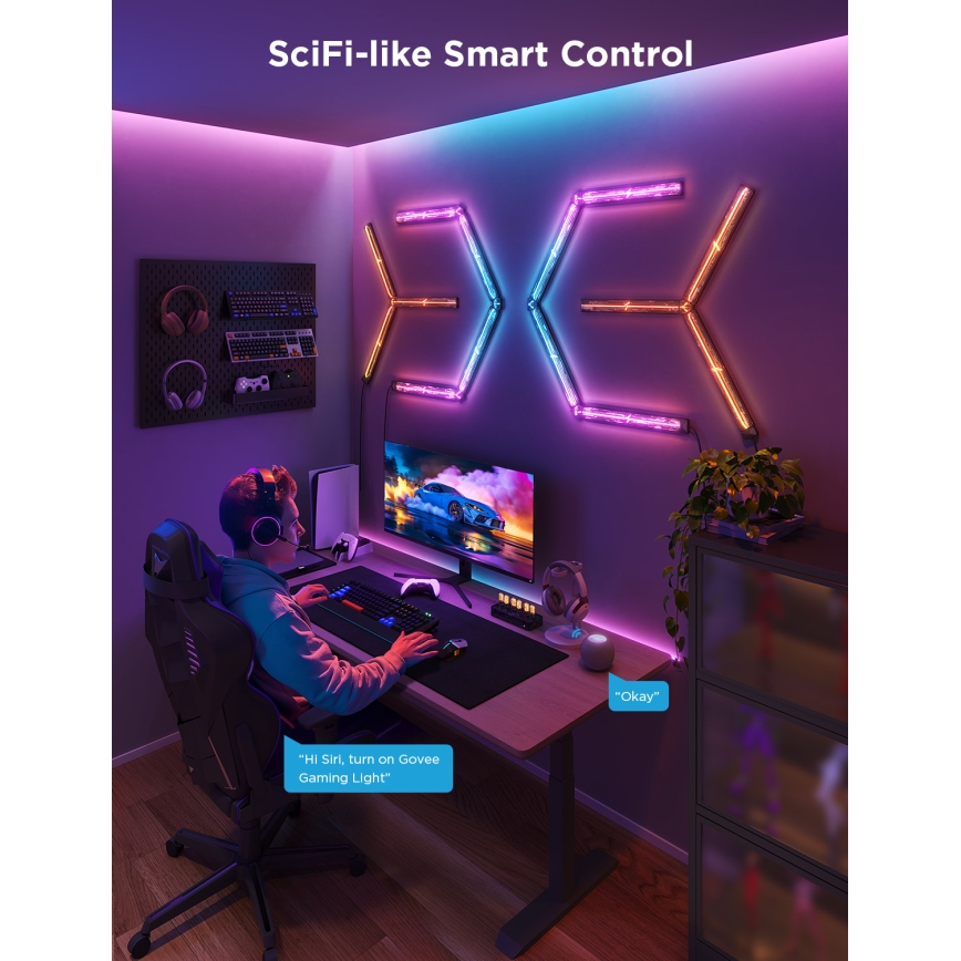 Govee - Smart Gaming (4+1) vägglampa RGBIC Wi-Fi