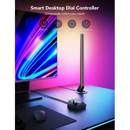 Govee - Smart Gaming WiFi LED-paneler + Smart Dual-kontroll White Wi-Fi