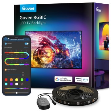 Govee - SMART LED-bakgrundsbelysning för TV 55-65 RGBIC Wi-Fi