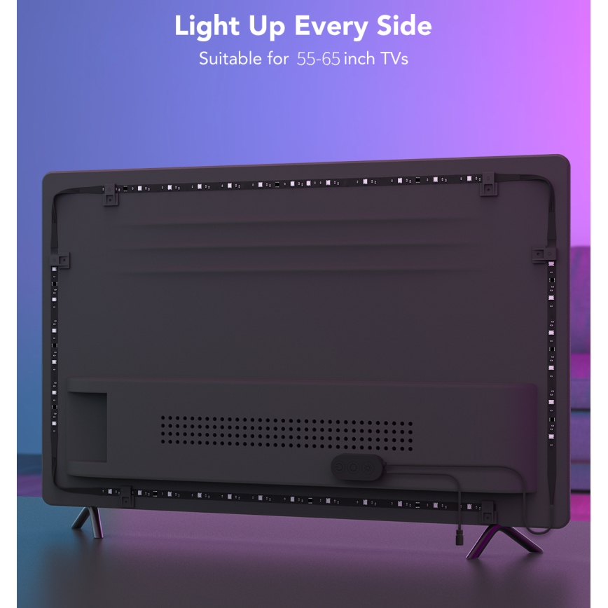 Govee - SMART LED-bakgrundsbelysning för TV 55-65 RGBIC Wi-Fi