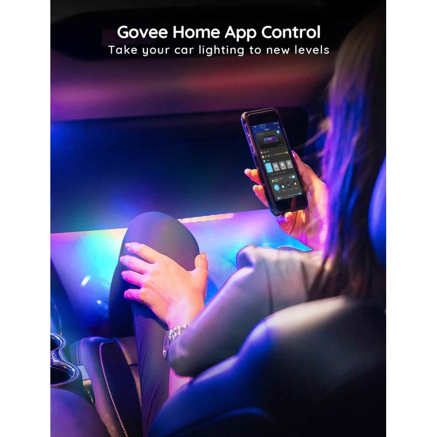 Govee - Smart LED bil-lister - RGBIC