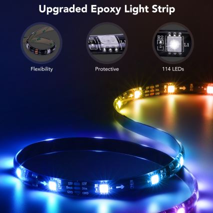 Govee - TV 40-50 SMART LED-bakgrundsbelysning RGBIC Wi-Fi