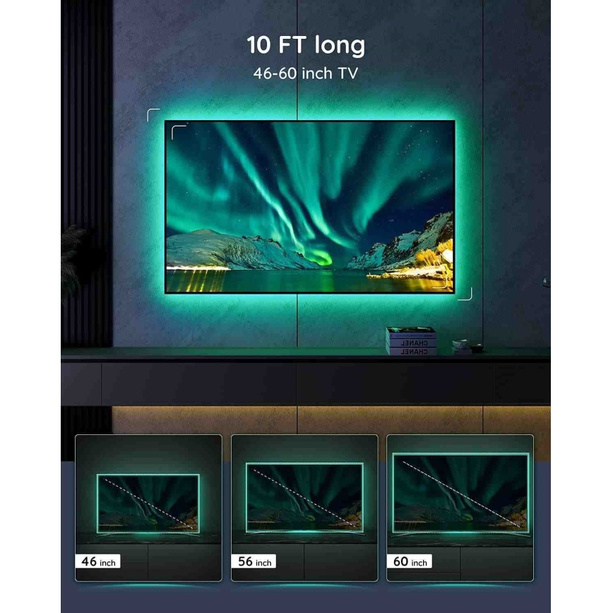 Govee - TV 46-60" SMART LED bakgrundsbelyst RGB