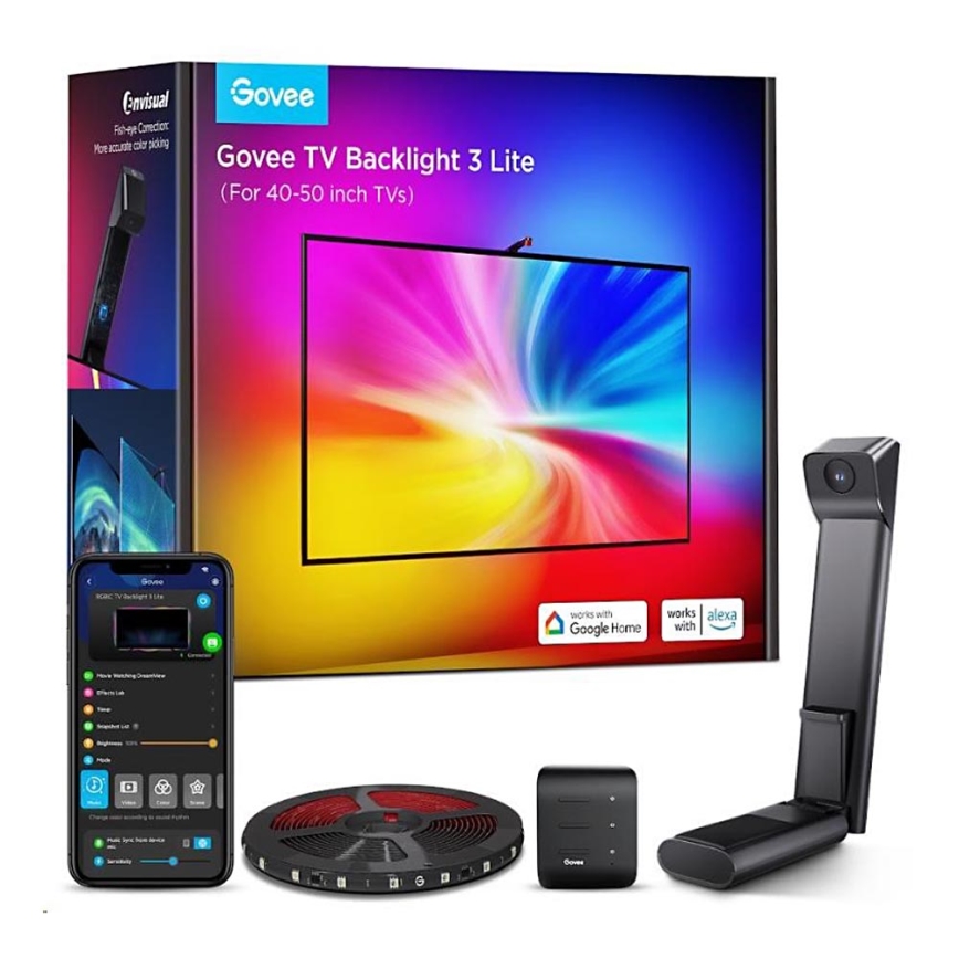 Govee - TV Backlight 3 Lite TV 40-50" SMART LED bakgrundsbelyst RGBICW Wi-Fi IP67 +RC