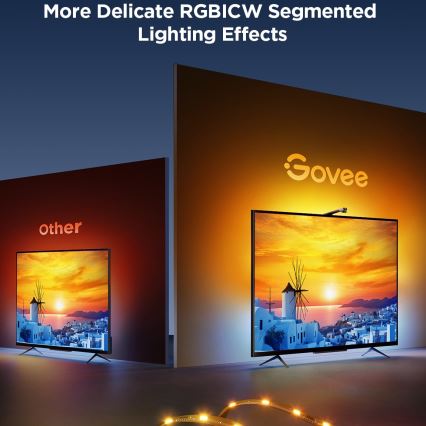 Govee - TV Backlight 3 Lite TV 40-50" SMART LED bakgrundsbelyst RGBICW Wi-Fi IP67 +RC