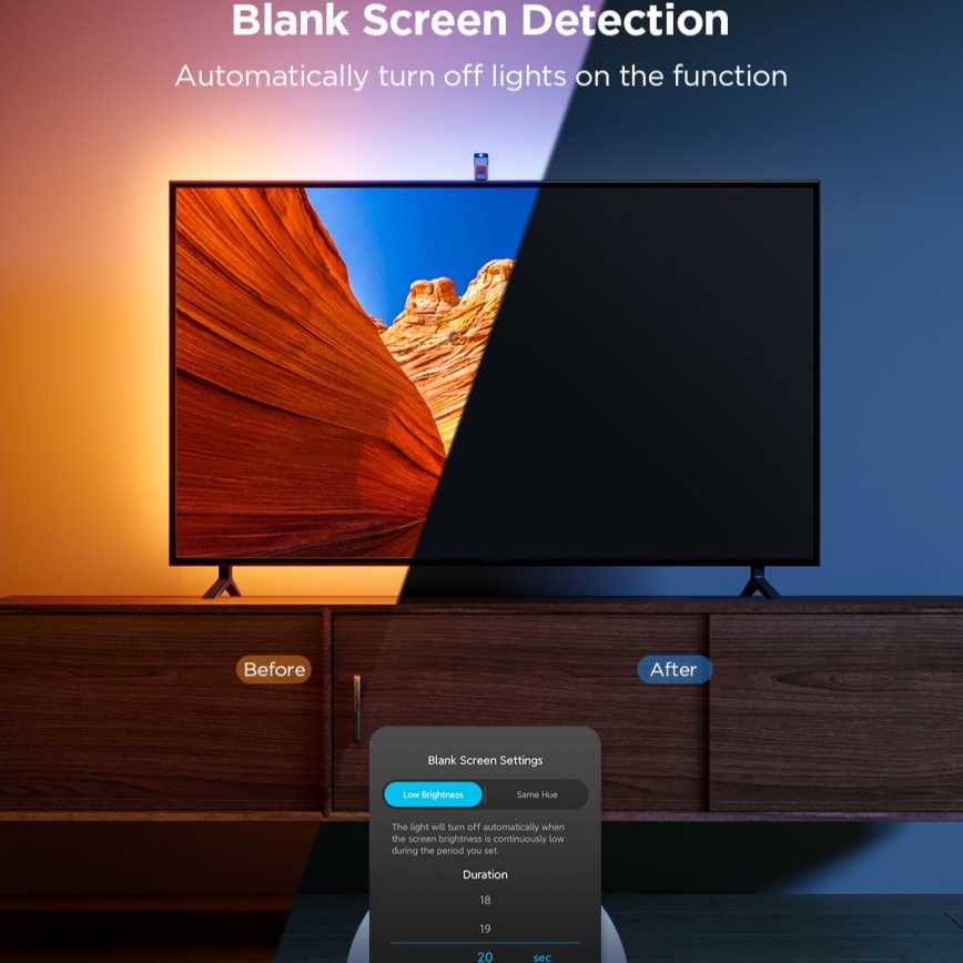 Govee - TV Backlight 3 Lite TV 40-50" SMART LED bakgrundsbelyst RGBICW Wi-Fi IP67 +RC