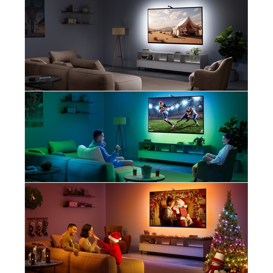 Govee - TV Backlight 3 Lite TV 75-85" SMART LED bakgrundsbelyst RGBICW Wi-Fi IP67
