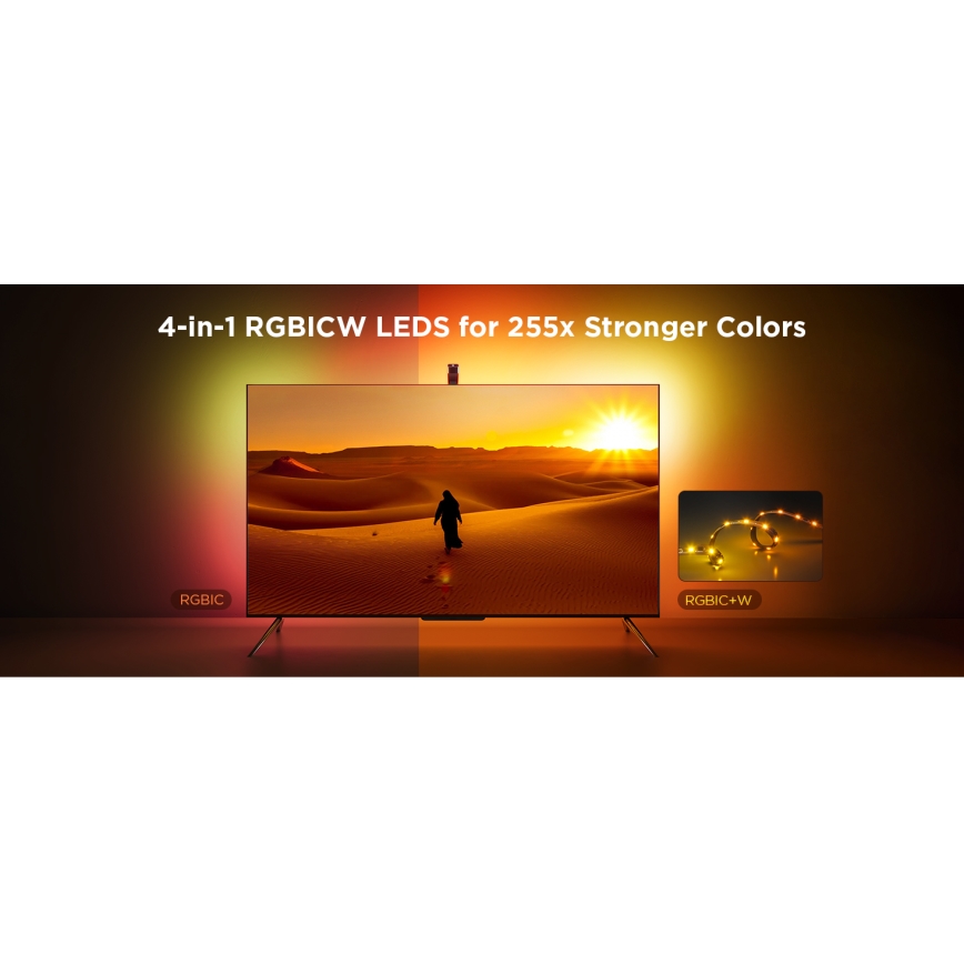 Govee - TV Backlight 3 Lite TV 75-85" SMART LED bakgrundsbelyst RGBICW Wi-Fi IP67
