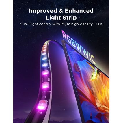 Govee - TV Backlight 3 Pro 55-65 SMART LED-bakgrundsbelysning RGBIC med Wi-Fi