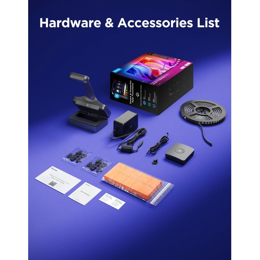 Govee - TV Backlight 3 Pro 55-65 SMART LED-bakgrundsbelysning RGBIC med Wi-Fi