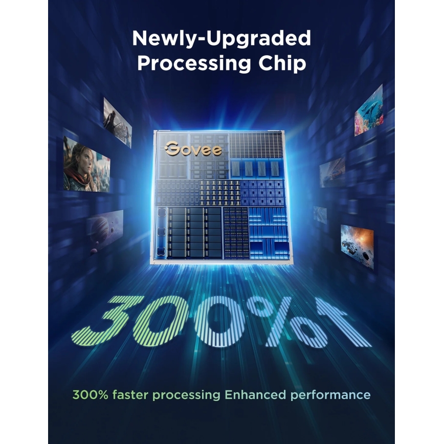 Govee - TV Backlight 3 Pro 75-85 Smart LED-bakgrundsbelysning RGBIC Wi-Fi