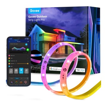 Govee - Utomhus Pro SMART RGBICWW utomhus LED list 10m 2700-6500K Wi-Fi IP65