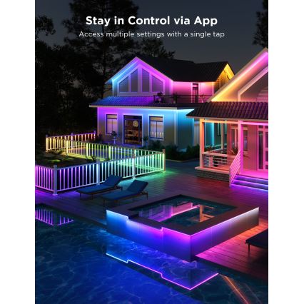 Govee - Utomhus Pro SMART RGBICWW utomhus LED list 10m 2700-6500K Wi-Fi IP65