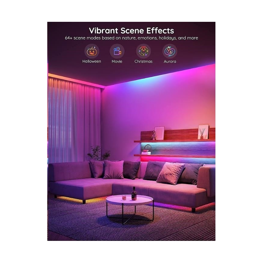 Govee - Wi-Fi RGBIC PRO Smart LED list 10m
