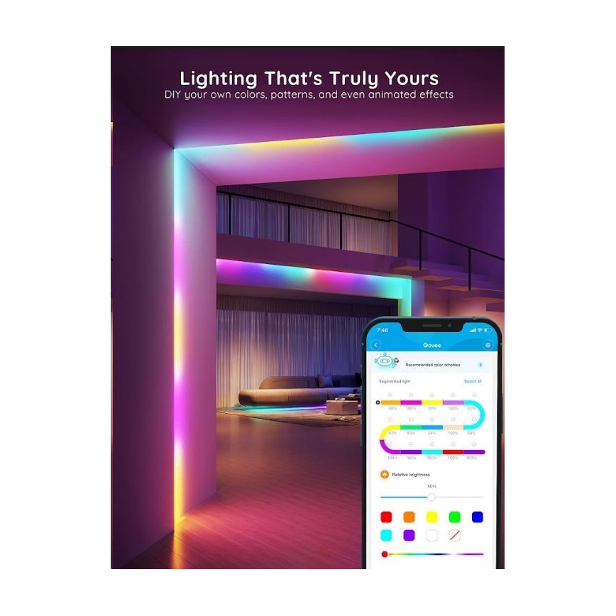 Govee - Wi-Fi RGBIC PRO Smart LED list 10m