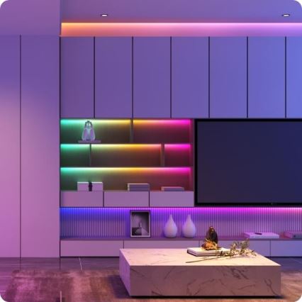 Govee - Wi-Fi RGBIC Smart PRO LED list 5m - extra hållbara