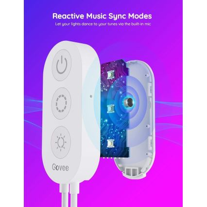 Govee - Wi-Fi RGBIC Smart PRO LED list 5m - extra hållbara